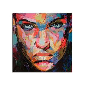 100% Hand Painted Modern Francoise Nielly Face Oil Painting Minimalist Wall Art Home Decor On Canvas For Living Room No Frame