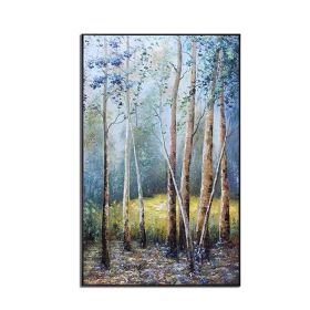 Original Oil Painting Trees On Canvas Modern Nordic Poster Wall Art Picture For Living Room Bedroom Home Decoration Frameless