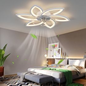 31Inches Ceiling Fan with Lights Remote Control Dimmable LED, 6 Gear Wind Speed Fan Light