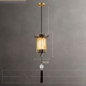 New Chinese Zen Bedroom Bedside Lamp Hanging Wire (Option: Style1)